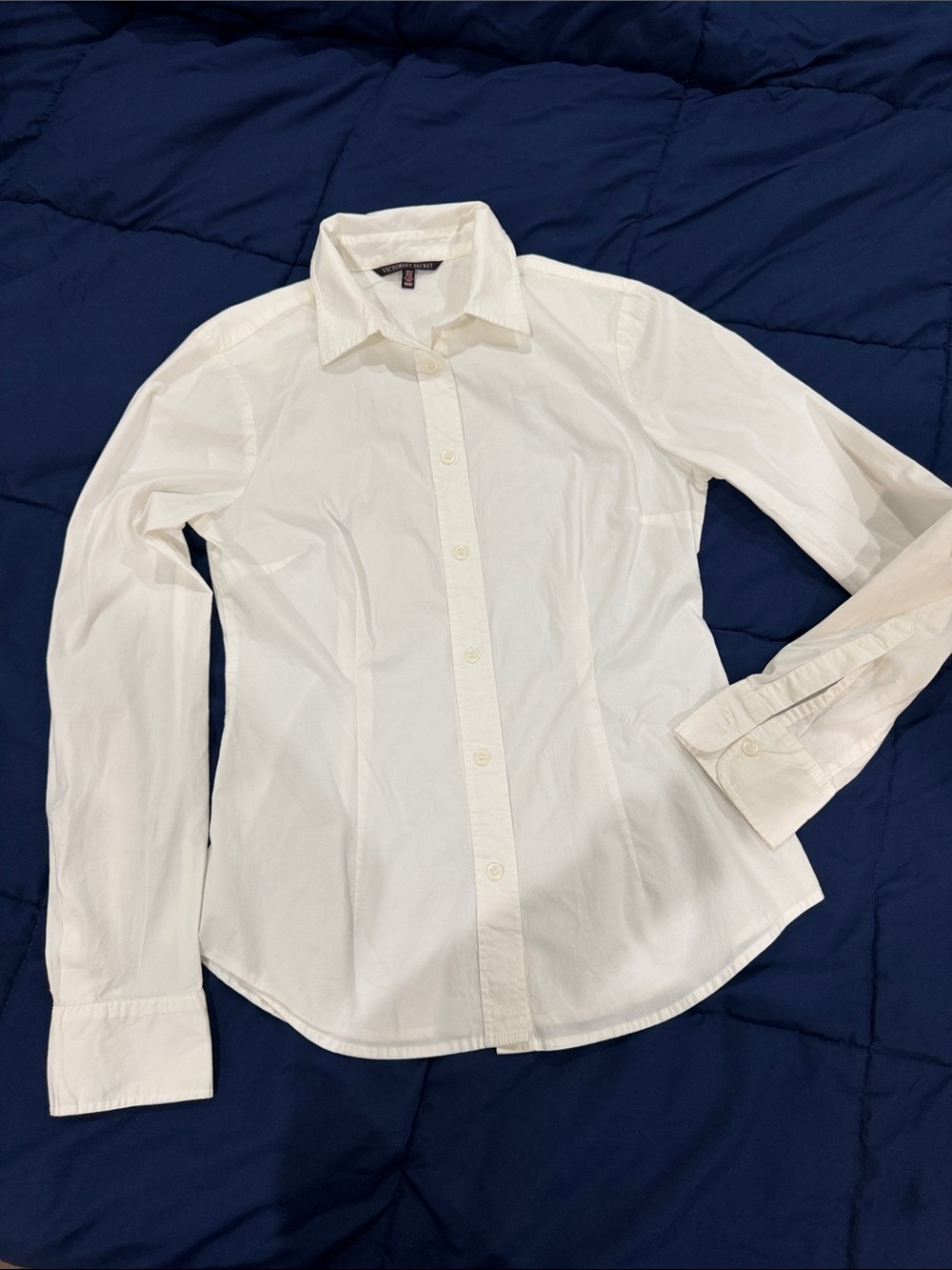 White Victoria's Secret button-down size M